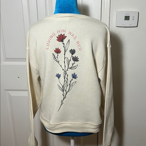 Taylor Swift Loving Him Was Red Crewneck size Small - Picture 1 of 5